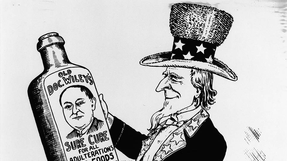 Хотя принятый в 1906 году Конгрессом США Закон о пищевых продуктах и лекарственных средствах остался в истории как закон Рузвельта, современники называли его именем Вайли